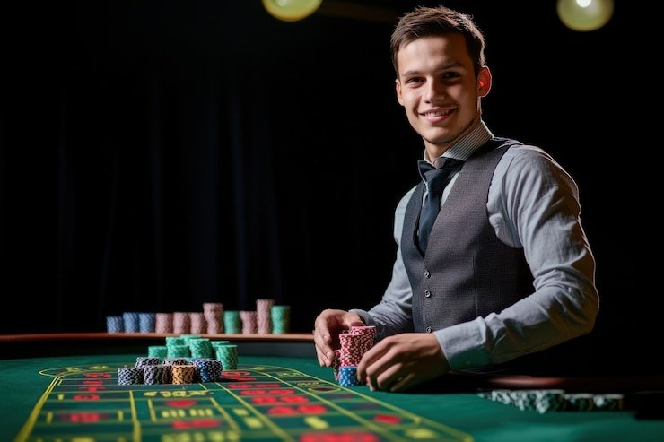Meja live-dealer Dragon Tiger di situs desktop bola010