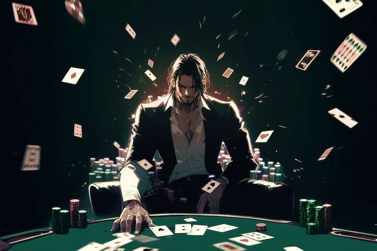 Dealer profesional melayani pemain di meja Blackjack langsung bola010